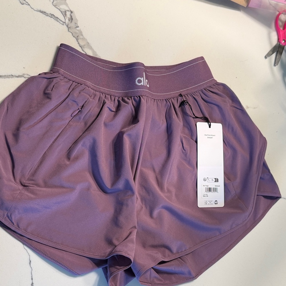ALO Yoga Women's Match Point Short Plum Kiss